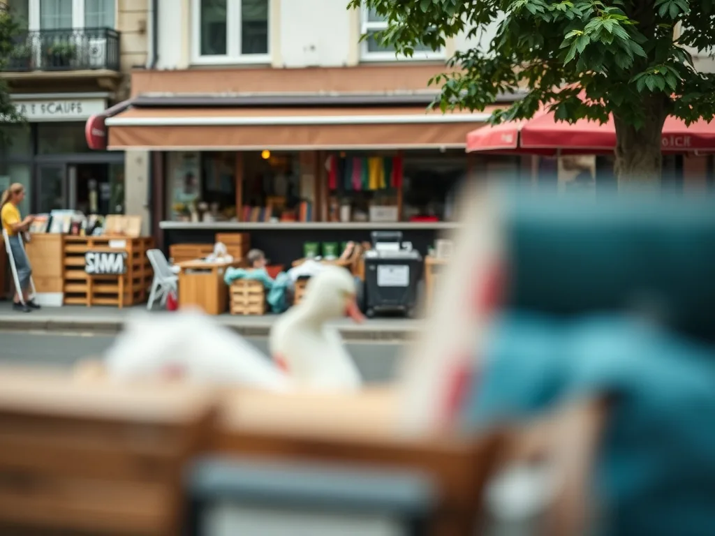 Écran d'ordinateur avec des graphiques de performance marketing, un tableau de bord publicitaire, un carnet de notes et un contrat de prestation de services