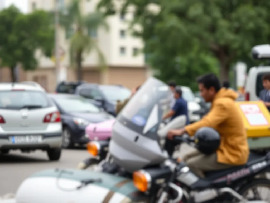 Illustration d’une auto-école en ligne avec un volant, un ordinateur portable et une route qui s’affiche à l’écran, symbolisant l’apprentissage du code et de la conduite à distance.