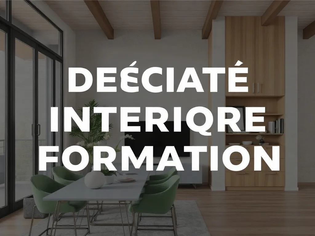 Planche de tendances avec échantillons de couleurs, textures et croquis d'aménagement intérieur posés sur une table de