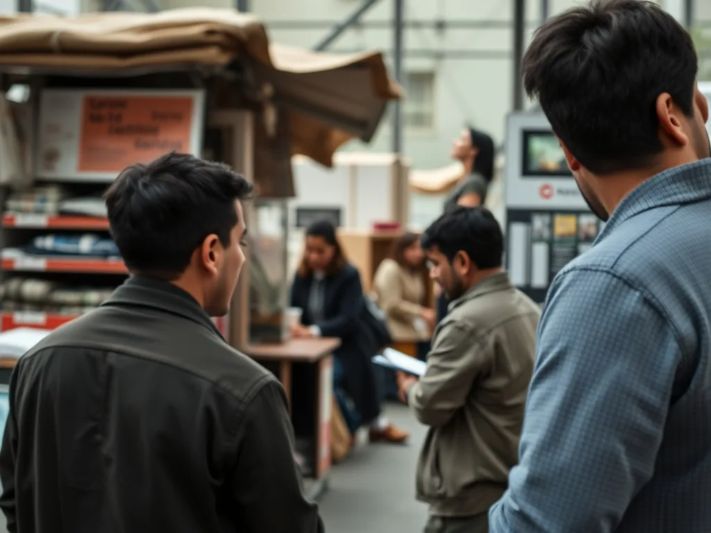 Enseignant debout devant un tableau, élèves en école REP, cartables et affiches colorées