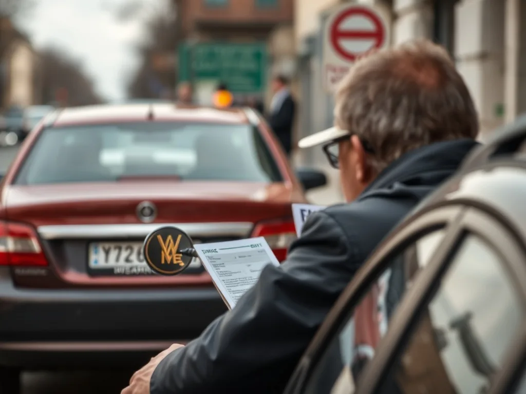 Inspecteur du permis de conduire observant un candidat au volant lors d'un examen pratique.